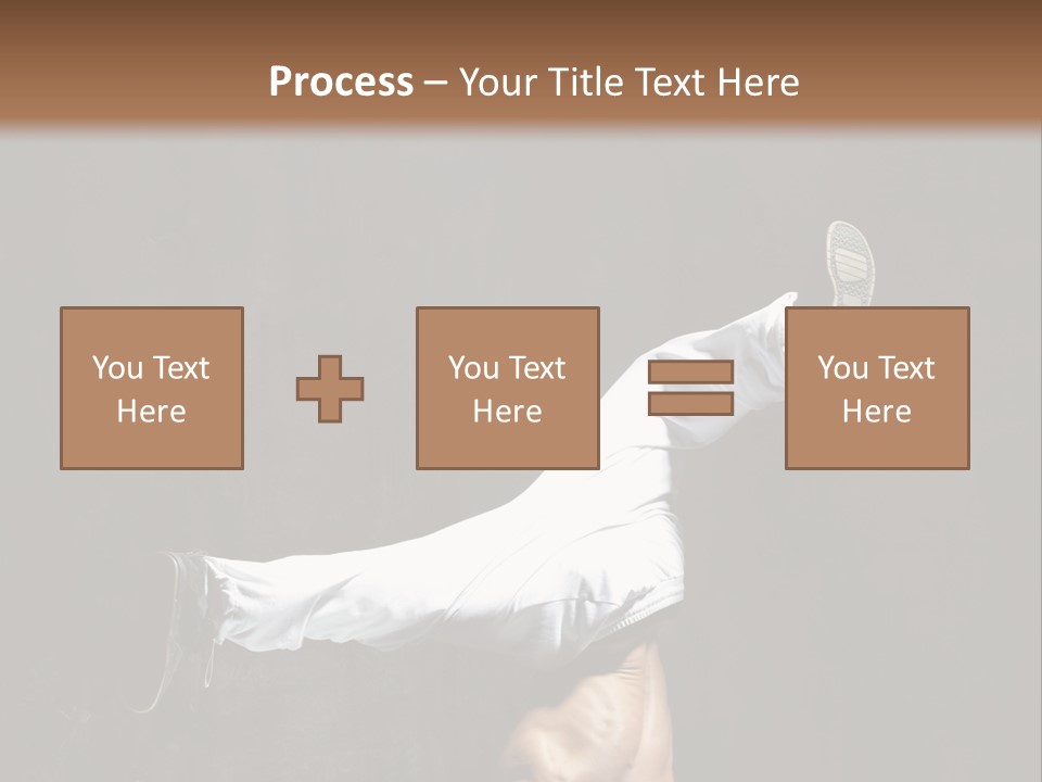 Teenager Pose Acrobat PowerPoint Template