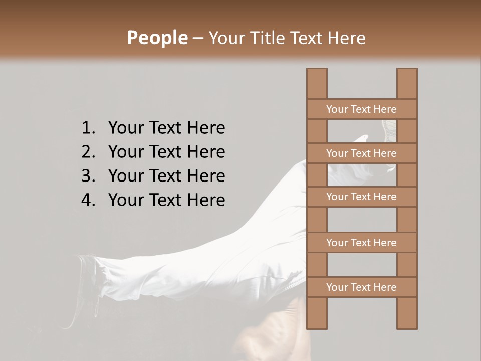 Teenager Pose Acrobat PowerPoint Template