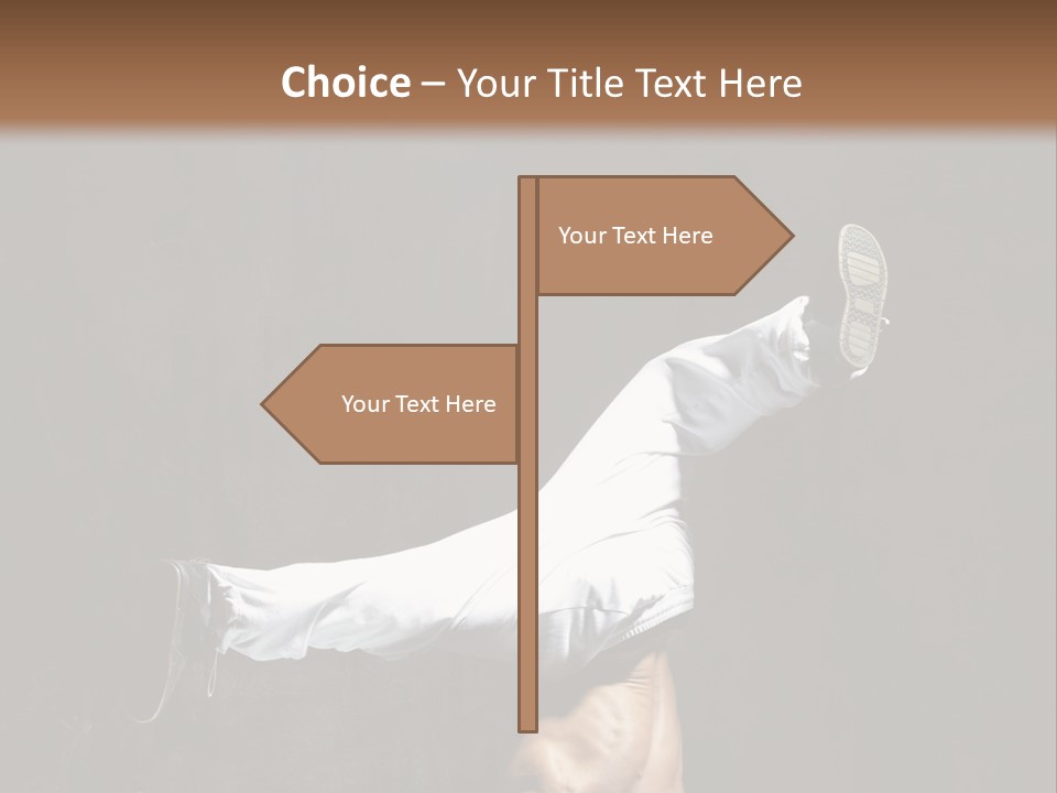 Teenager Pose Acrobat PowerPoint Template