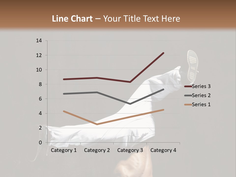 Teenager Pose Acrobat PowerPoint Template