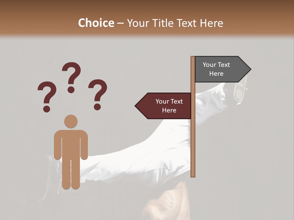 Teenager Pose Acrobat PowerPoint Template