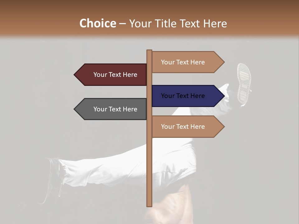 Teenager Pose Acrobat PowerPoint Template