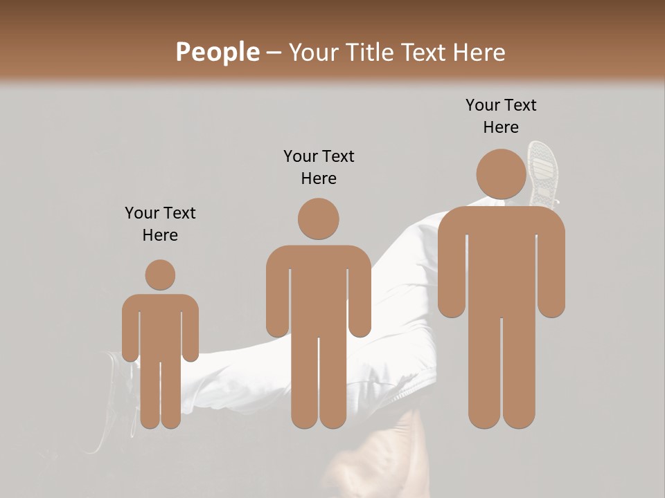 Teenager Pose Acrobat PowerPoint Template