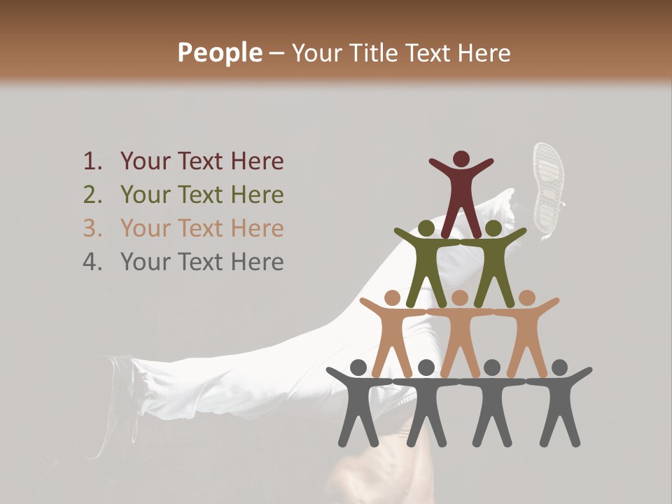 Teenager Pose Acrobat PowerPoint Template