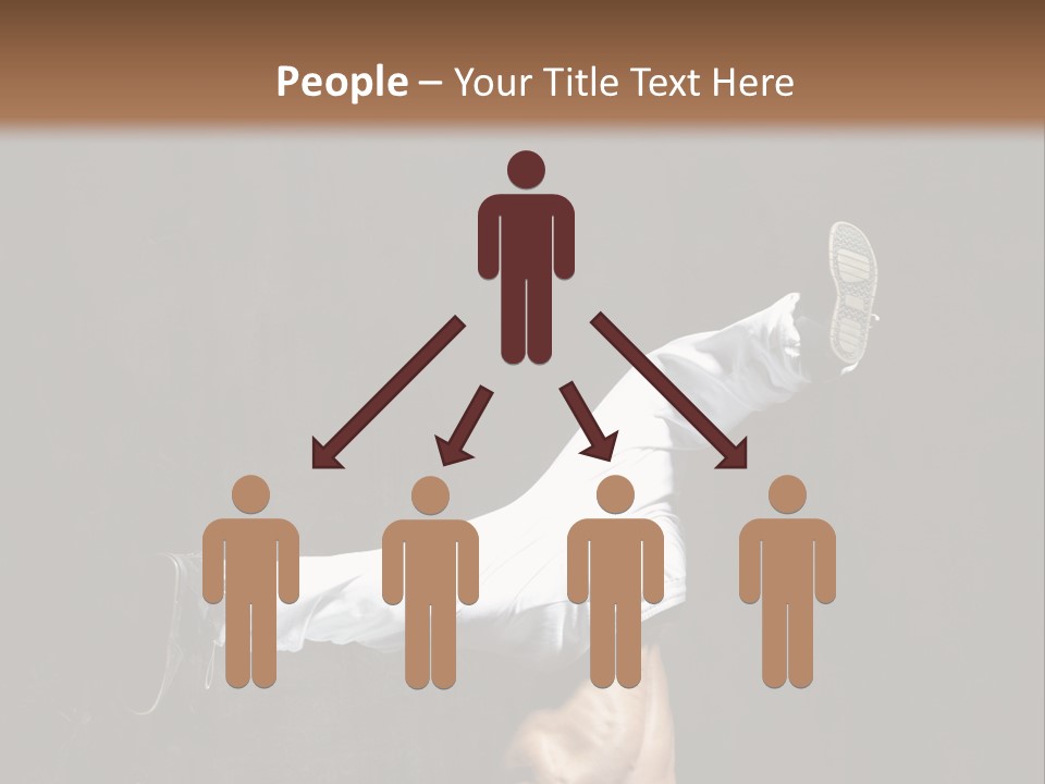 Teenager Pose Acrobat PowerPoint Template