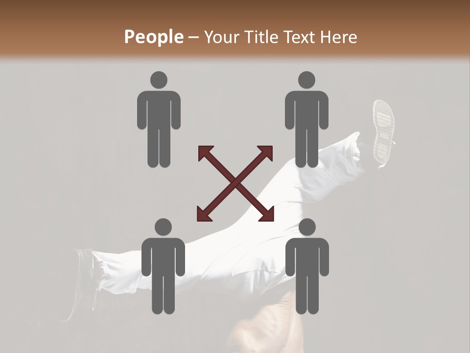 Teenager Pose Acrobat PowerPoint Template