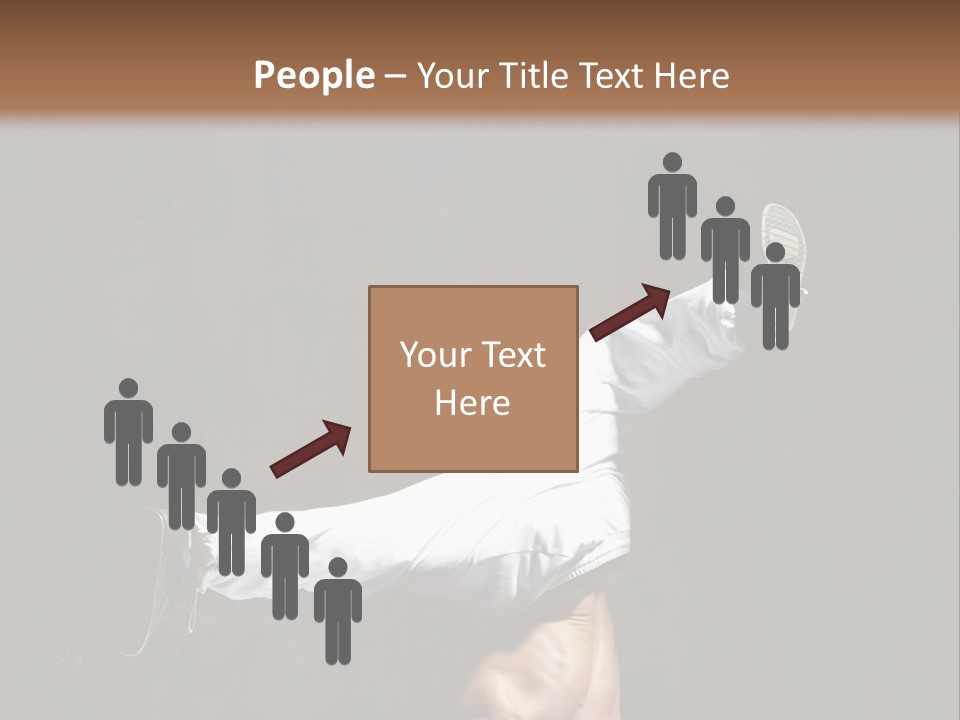 Teenager Pose Acrobat PowerPoint Template