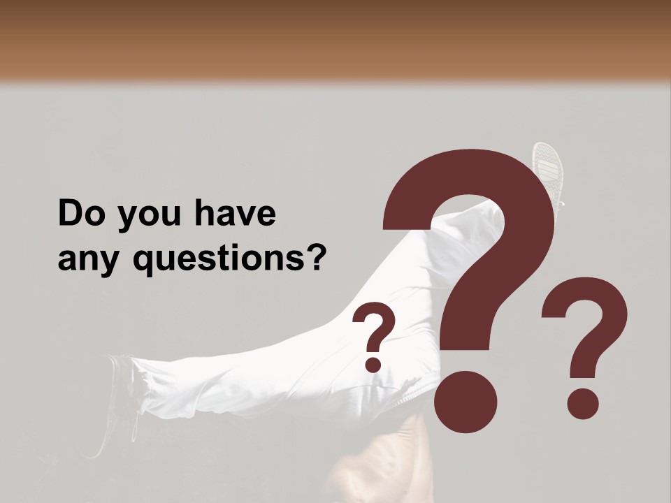 Teenager Pose Acrobat PowerPoint Template