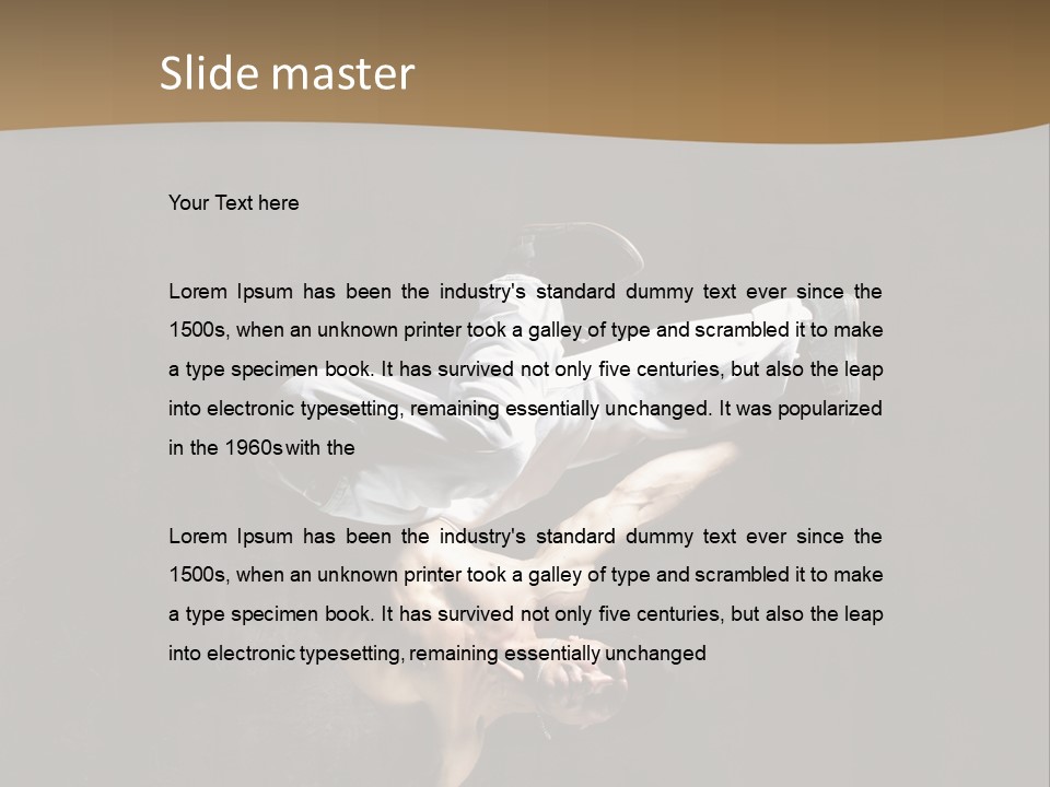Headstand Sporty Music PowerPoint Template