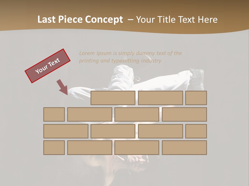 Headstand Sporty Music PowerPoint Template