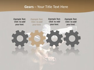 Headstand Sporty Music PowerPoint Template