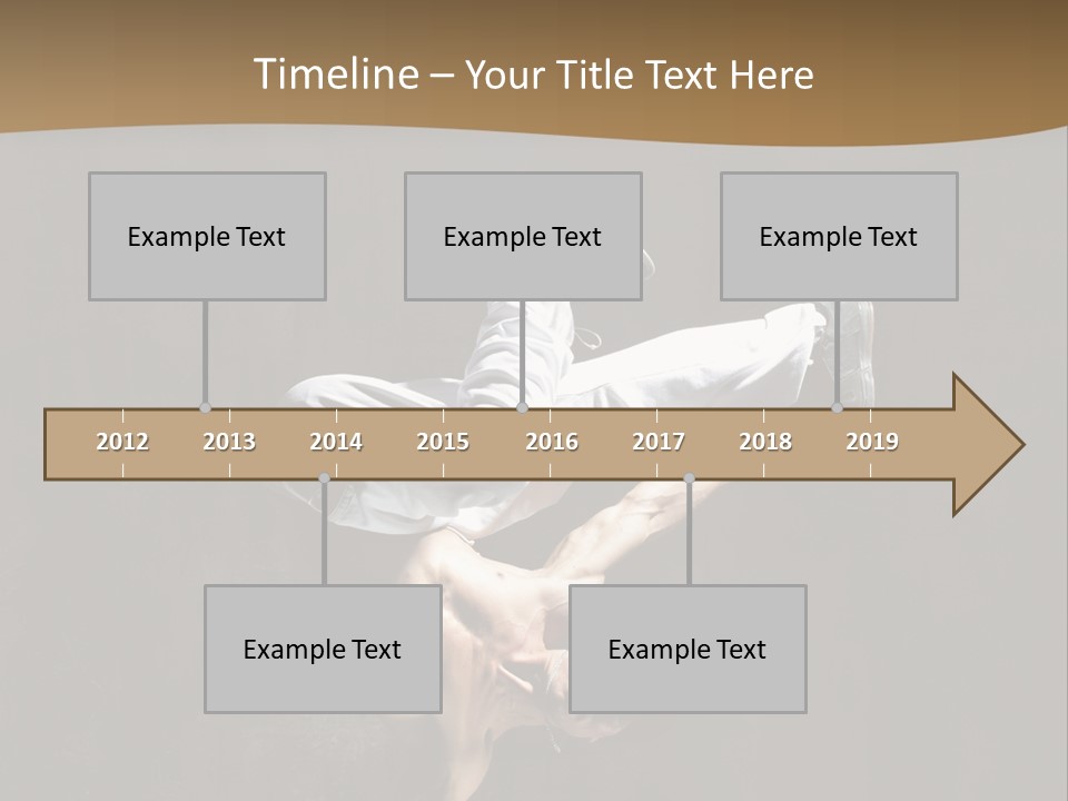 Headstand Sporty Music PowerPoint Template