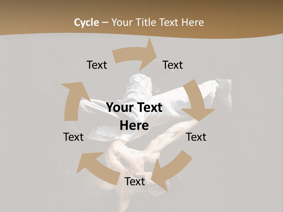 Headstand Sporty Music PowerPoint Template