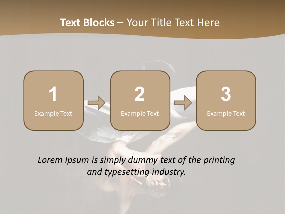 Headstand Sporty Music PowerPoint Template