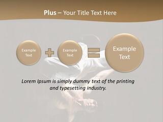 Headstand Sporty Music PowerPoint Template