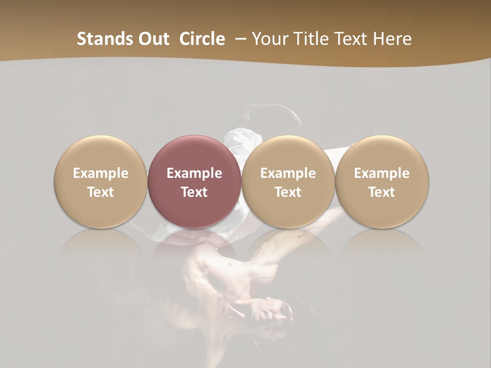 Headstand Sporty Music PowerPoint Template