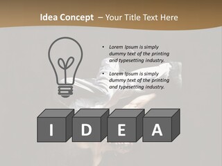 Headstand Sporty Music PowerPoint Template