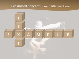 Headstand Sporty Music PowerPoint Template