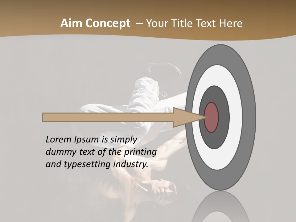 Headstand Sporty Music PowerPoint Template