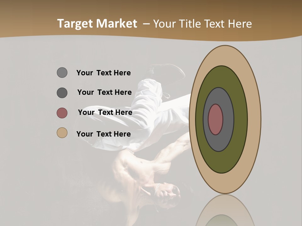 Headstand Sporty Music PowerPoint Template
