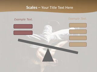 Headstand Sporty Music PowerPoint Template