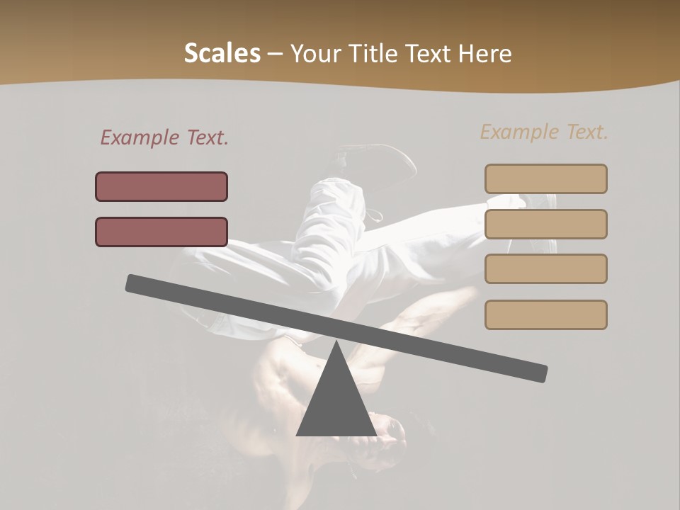 Headstand Sporty Music PowerPoint Template