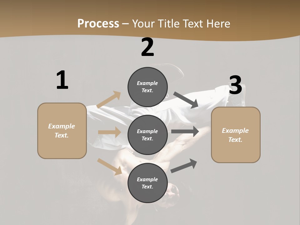 Headstand Sporty Music PowerPoint Template