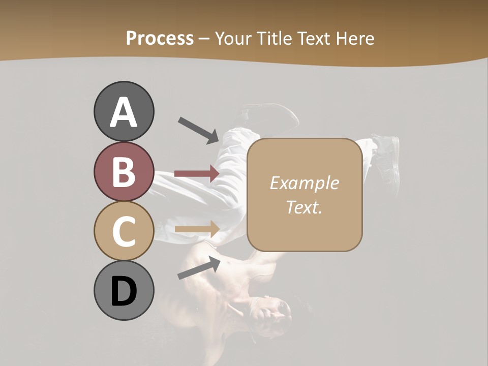 Headstand Sporty Music PowerPoint Template