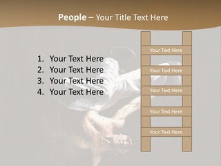 Headstand Sporty Music PowerPoint Template
