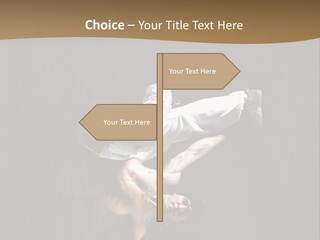 Headstand Sporty Music PowerPoint Template