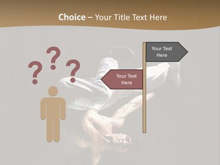 Headstand Sporty Music PowerPoint Template