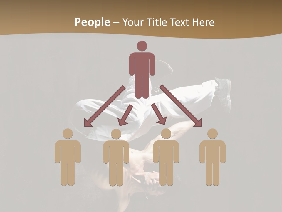 Headstand Sporty Music PowerPoint Template