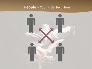 Headstand Sporty Music PowerPoint Template