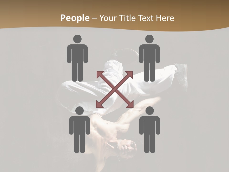 Headstand Sporty Music PowerPoint Template
