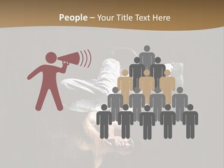 Headstand Sporty Music PowerPoint Template
