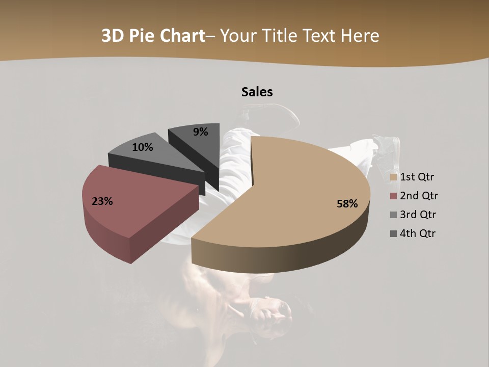 Headstand Sporty Music PowerPoint Template