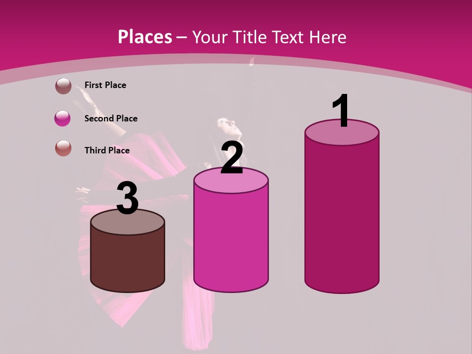 Ballerina Elegance Posing PowerPoint Template