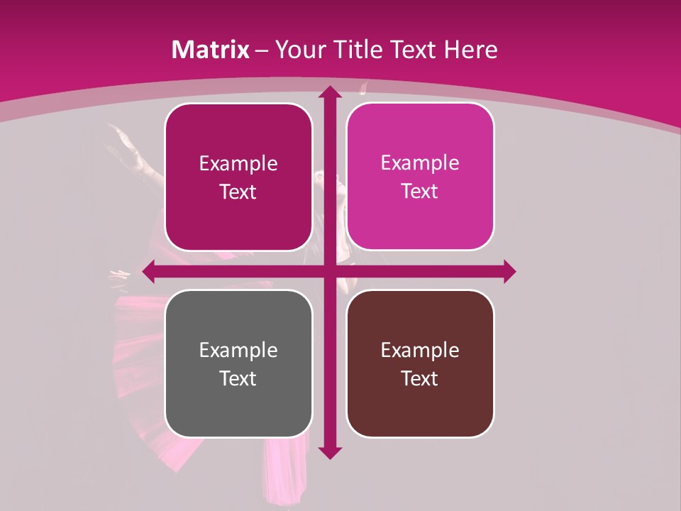 Ballerina Elegance Posing PowerPoint Template