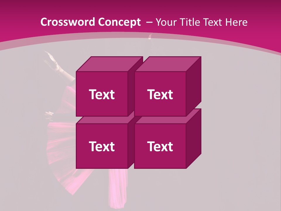 Ballerina Elegance Posing PowerPoint Template