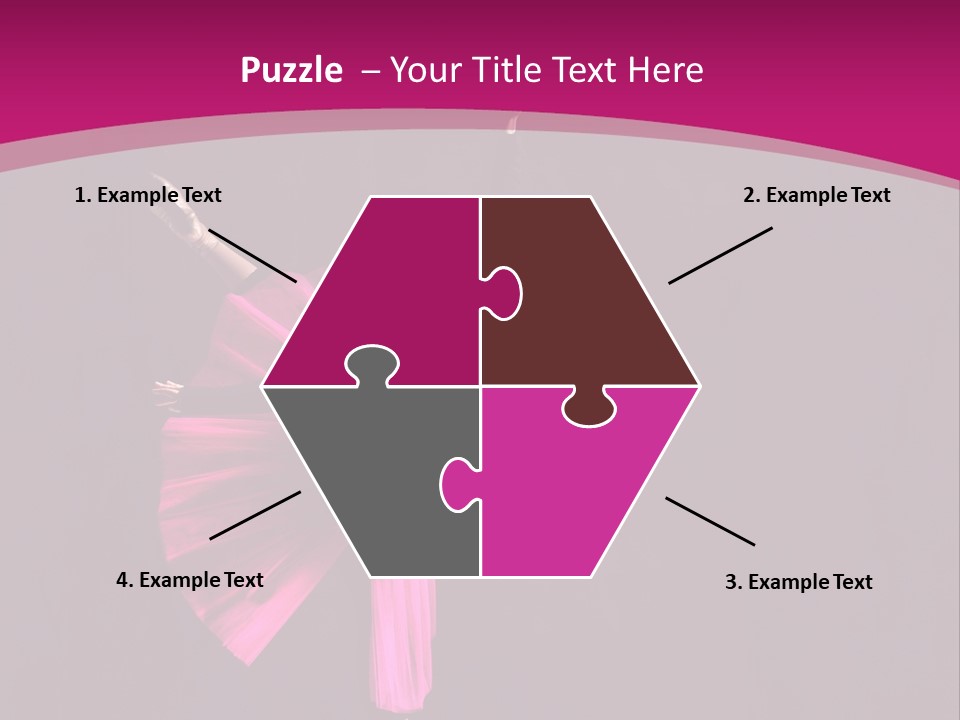 Ballerina Elegance Posing PowerPoint Template