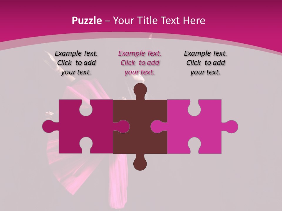 Ballerina Elegance Posing PowerPoint Template