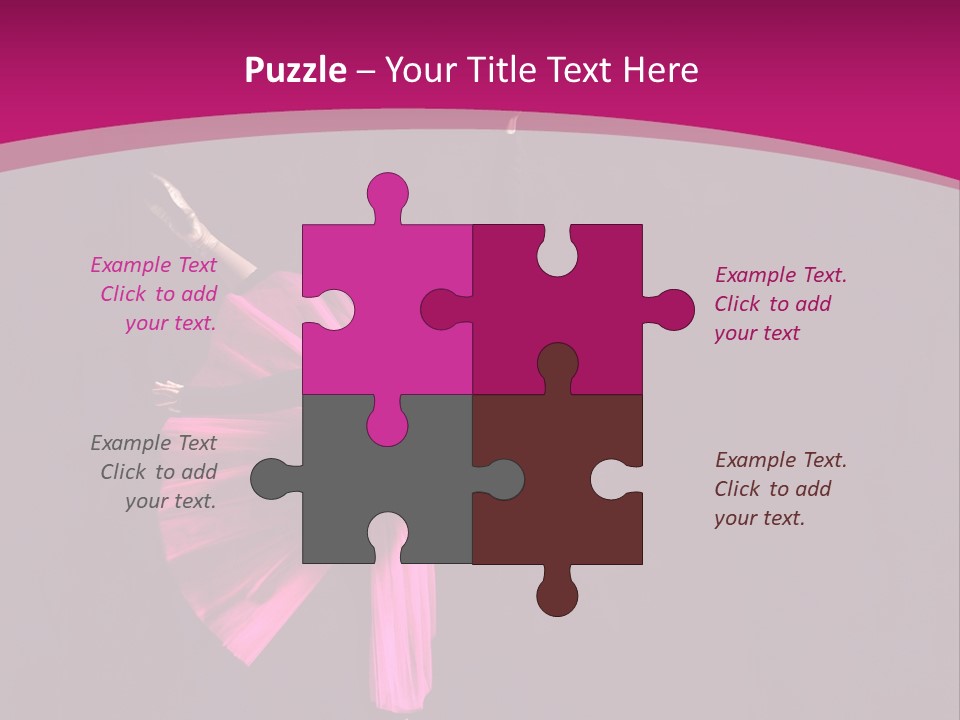 Ballerina Elegance Posing PowerPoint Template