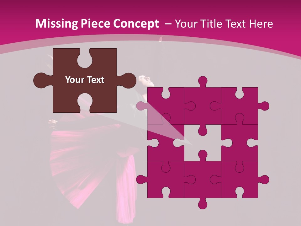 Ballerina Elegance Posing PowerPoint Template