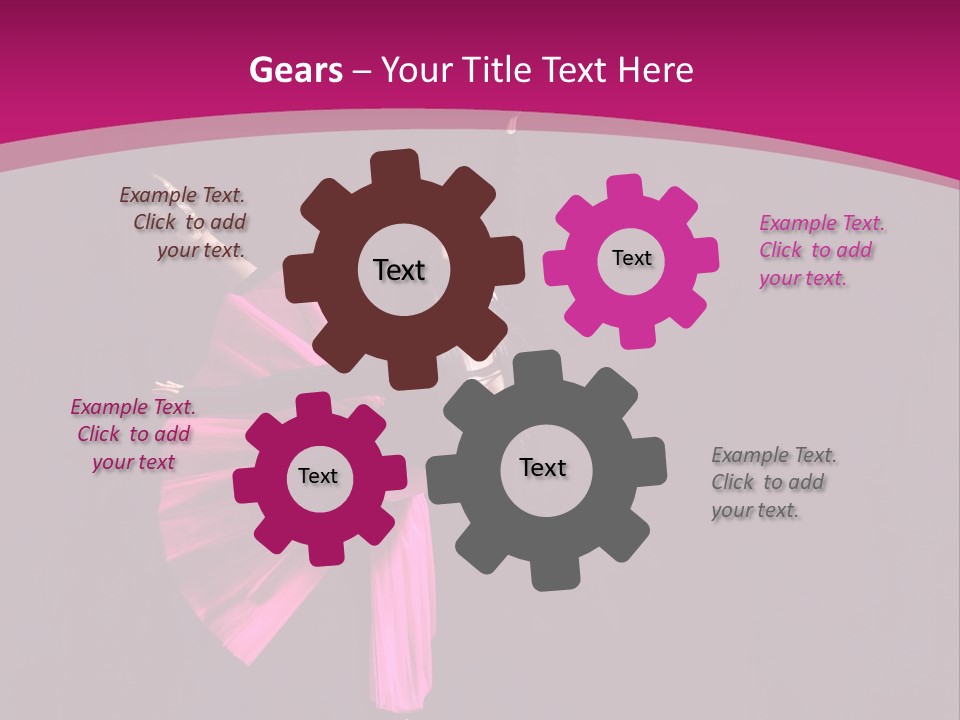 Ballerina Elegance Posing PowerPoint Template