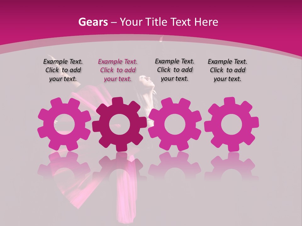 Ballerina Elegance Posing PowerPoint Template