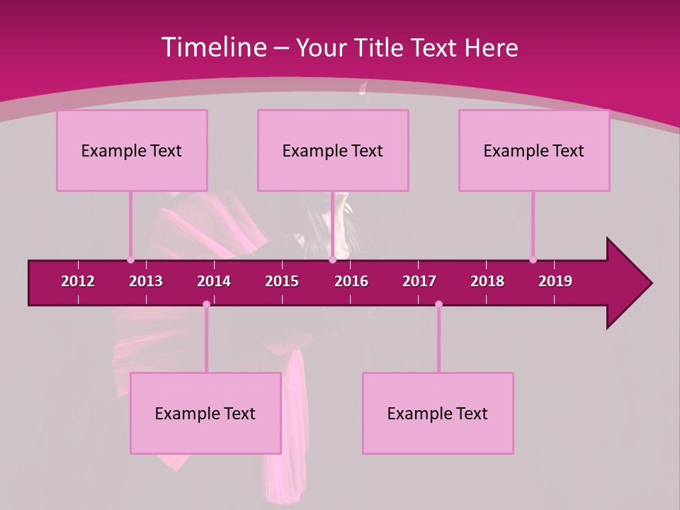 Ballerina Elegance Posing PowerPoint Template