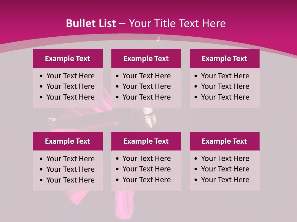 Ballerina Elegance Posing PowerPoint Template