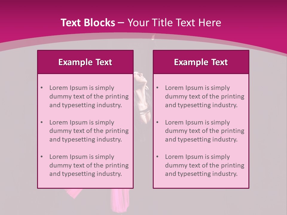 Ballerina Elegance Posing PowerPoint Template