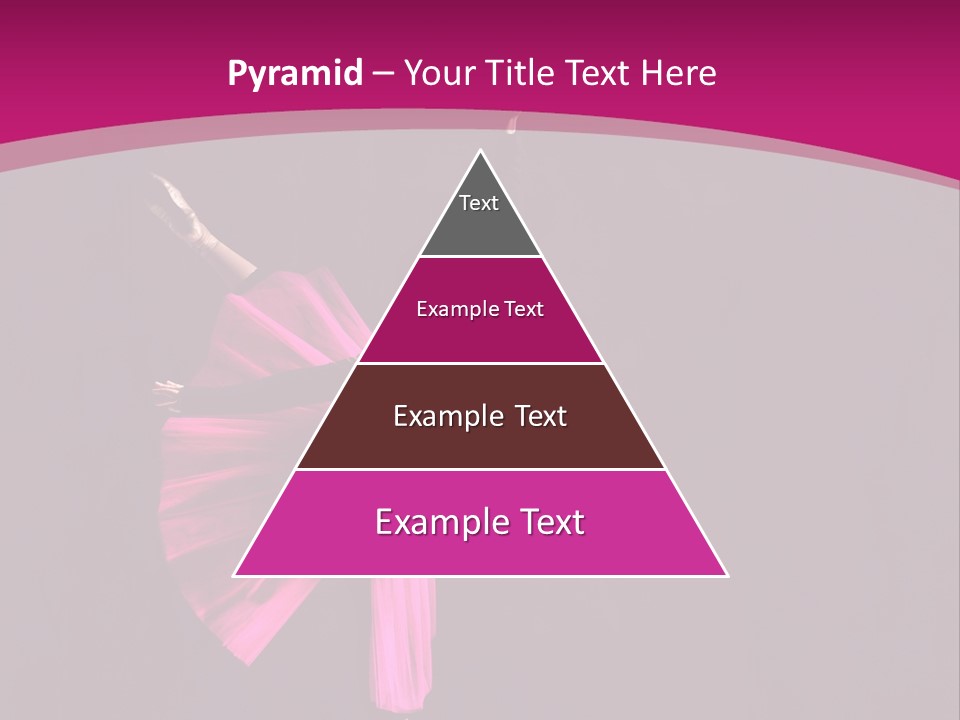 Ballerina Elegance Posing PowerPoint Template