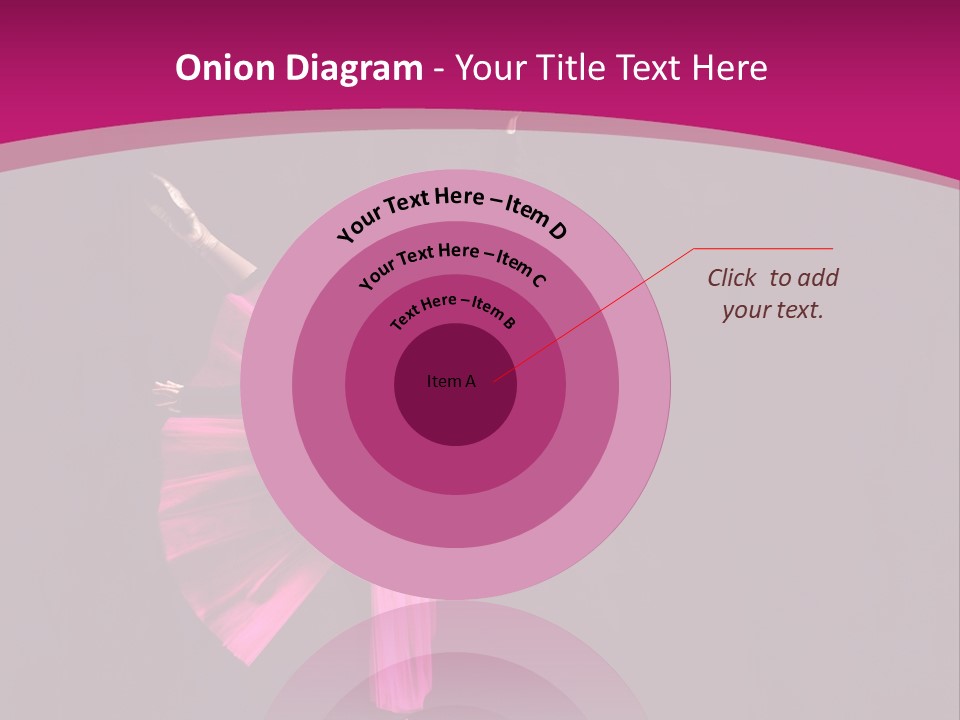 Ballerina Elegance Posing PowerPoint Template